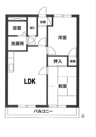 サンライズ末広 の物件間取画像